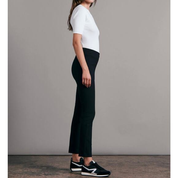 Rag & Bone Simone Pant Size 4 Equestrian Stretch Twill High Rise Crop Black - Picture 2 of 6